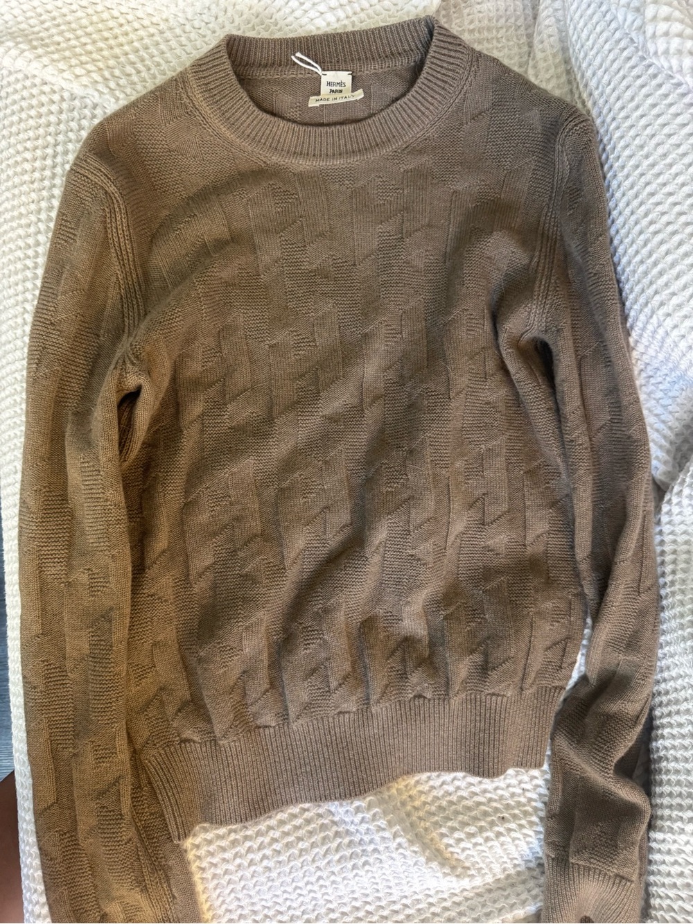 Hermes “H” long sleeved sweater